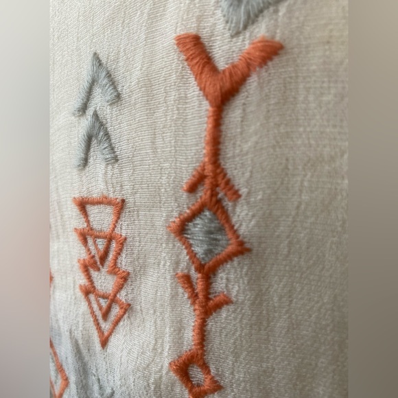 kori america desert vibes embroidered crochet macrame fringe kimono vest - Picture 11 of 15